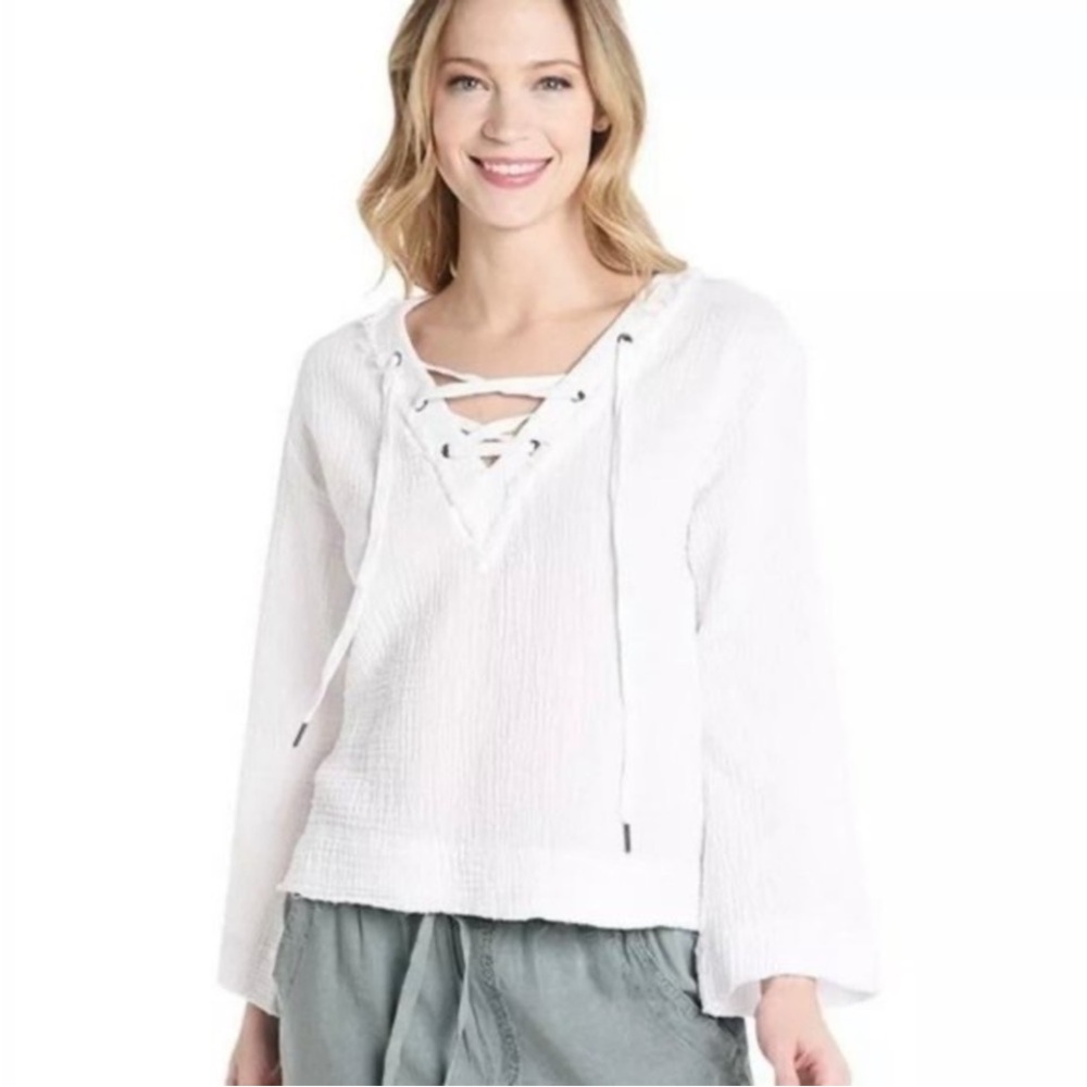 🐚ANTHRO Cloth & Stone Long Sleeve Tunic. Size S🐚